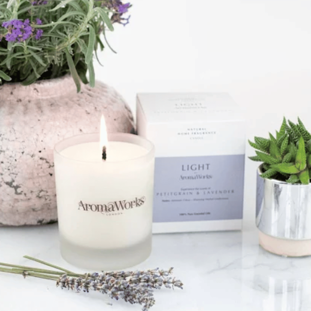 AromaWorks Light Range - Petitgrain & Lavender Candle 30cl