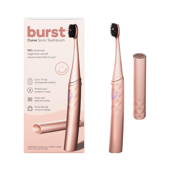 Burst Curve Sonic Toothbrush - Rose Gold