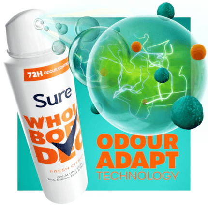 Sure Whole Body Deodorant 150 ml - Fresh Citrus