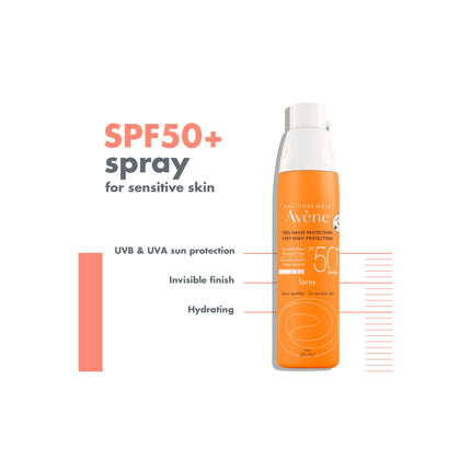 Avène Very High Protection Spray SPF50+ Sun Cream  200ml
