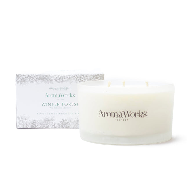 AromaWorks Winter Forest 3 Wick Candle