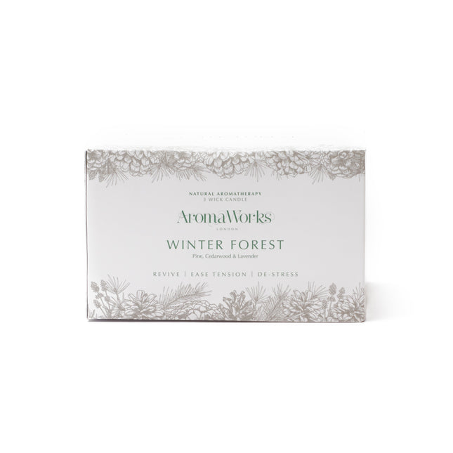 AromaWorks Winter Forest 3 Wick Candle