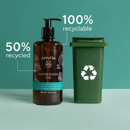 Apivita Refreshing Fig Shower Gel with Essential Oils 250ml