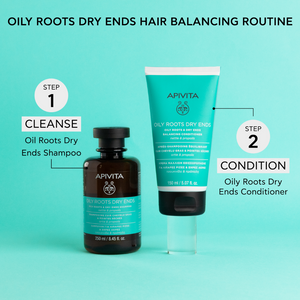 
                  
                    Load image into Gallery viewer, Apivita Oily Roots &amp;amp; Dry Ends Balancing Conditioner 150ml
                  
                