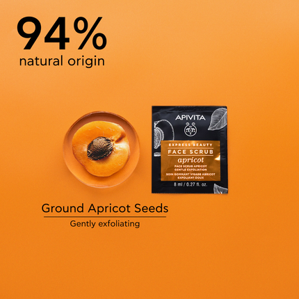 Apivita Express Face Scrub Apricot 2X8ml