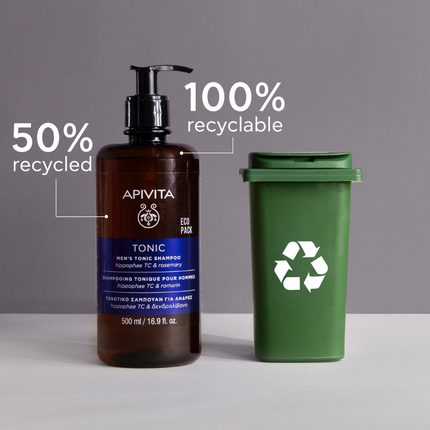 Apivita Tonic Hair Care Men's Tonic Shampoo 500ml