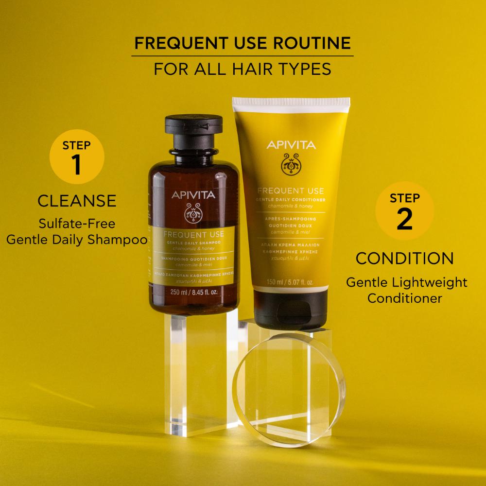 
                  
                    Load image into Gallery viewer, APIVITA Gentle Daily Shampoo German Chamomile &amp;amp; Honey 250 ml
                  
                