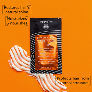 
                  
                    Load image into Gallery viewer, Apivita Shine &amp;amp; Revitalizing Hair Mask - Orange 20ml
                  
                