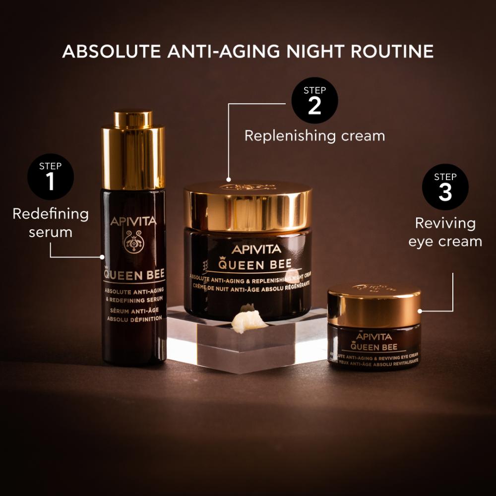 
                  
                    Load image into Gallery viewer, Apivita Queen Bee Absolute Anti-Aging &amp;amp; Redefining Serum 30ml
                  
                