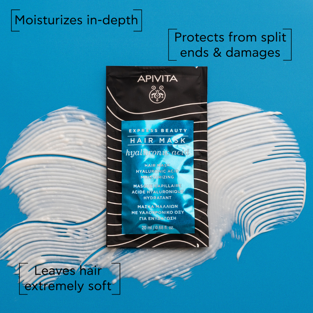 Apivita Express Hair Mask - Hyaluronic Acid 20ml