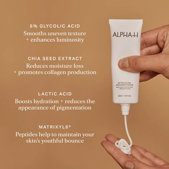 Alpha-H After Hours AHA Moisturiser - 50ml