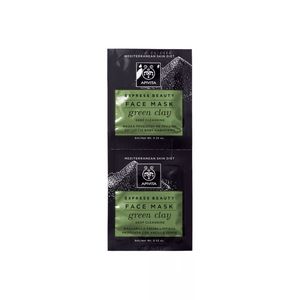 
                  
                    Load image into Gallery viewer, Apivita Express Face Mask Green Clay 2X8ml
                  
                