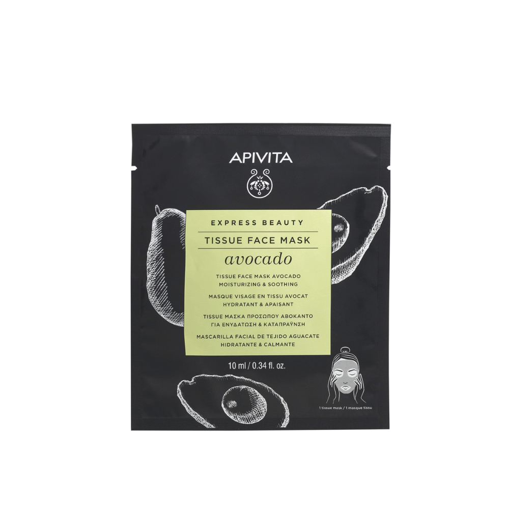 Apivita Tissue Face Mask- Avocado Moisturizing & Soothing 10ml