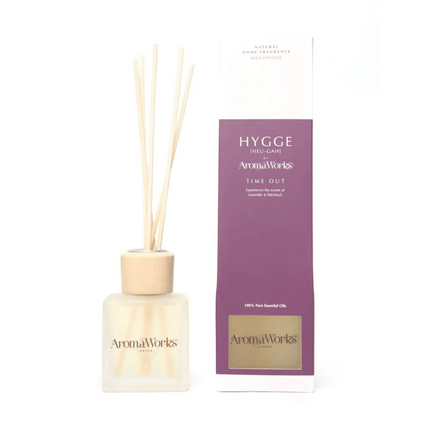 AromaWorks Hygge Reed Diffuser- Time Out Lavender and Patchouli