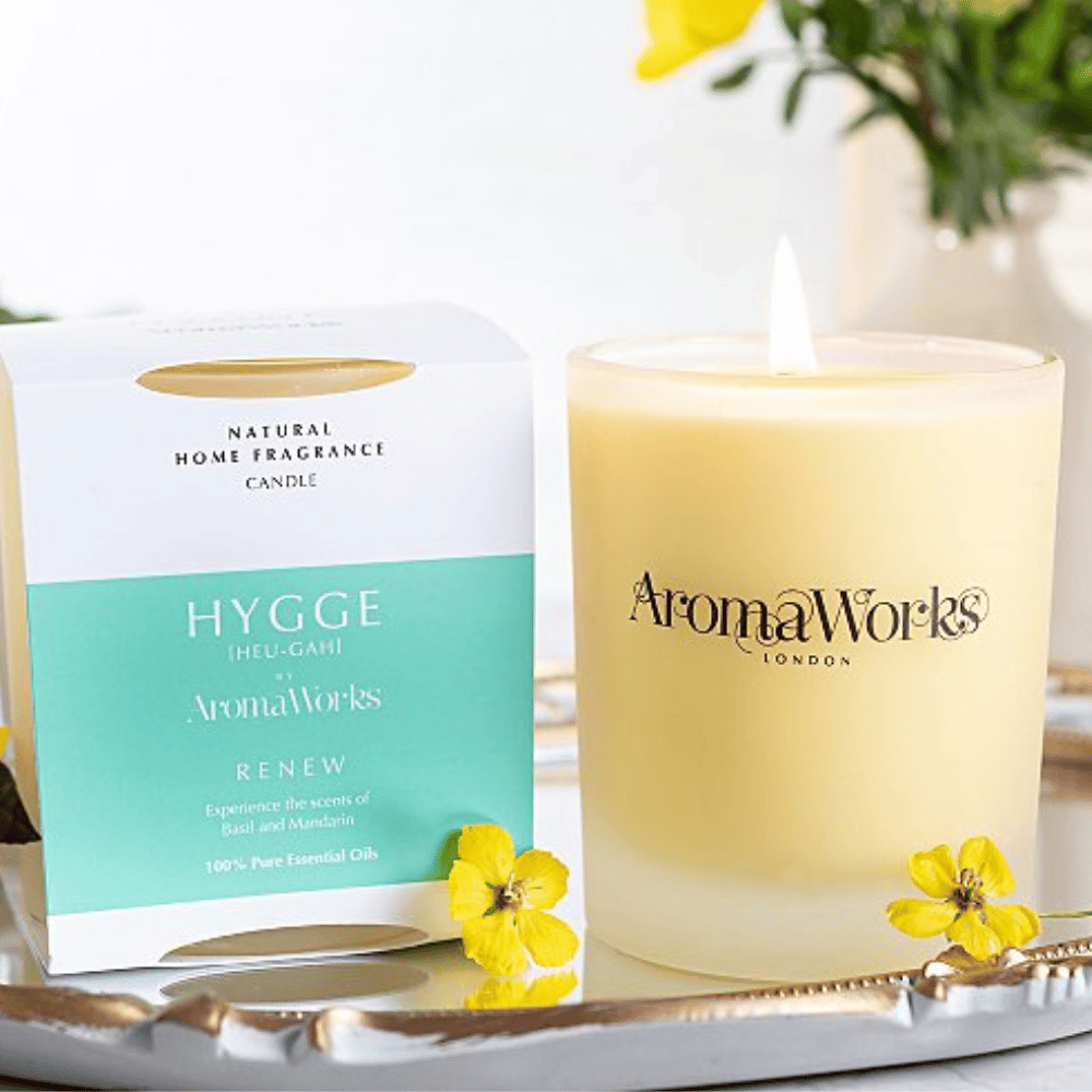 Aroma Works Hygge Renew Basil & Mandarin Candle
