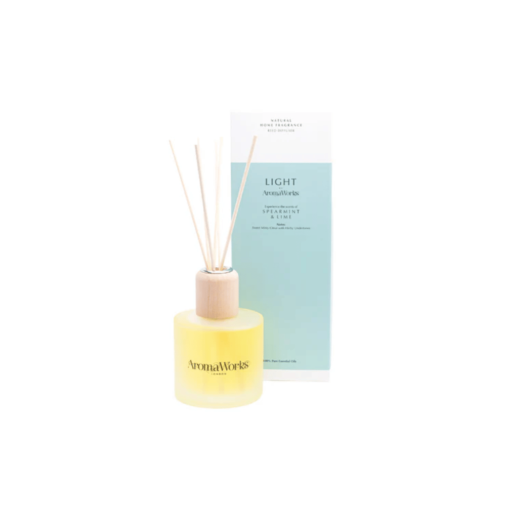 AromaWorks Light Range - Spearmint & Lime Reed Diffuser 200ml