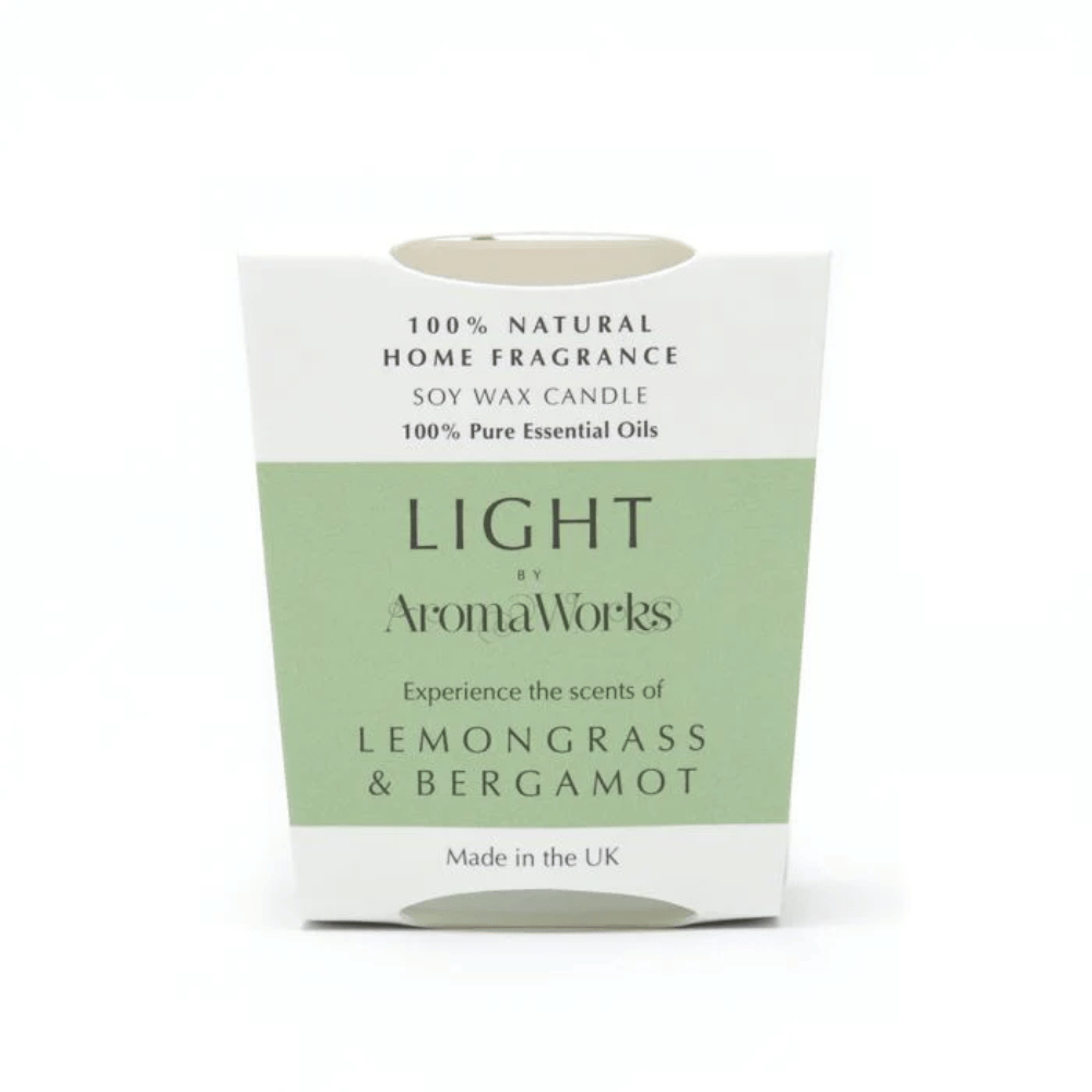 Aroma Works Light Range Lemongrass & Bergamot Candle 10cl Small