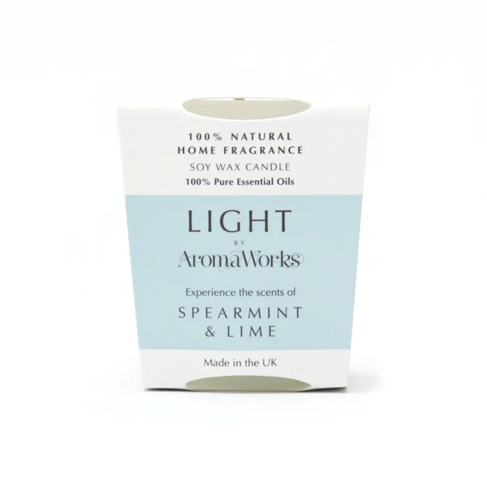 Aroma Works Light Range Spearmint & Lime Candle 10cl Small