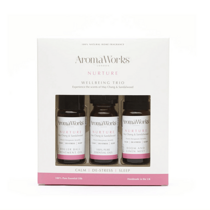 AromaWorks Nurture Wellbeing Trio 3 x 10ml products
