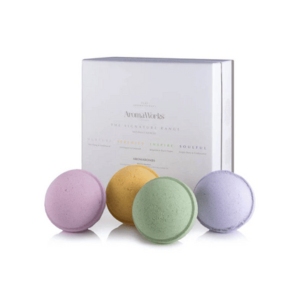 AromaWorks Quad Box Aromabomb Bath Bombs - Box of 4