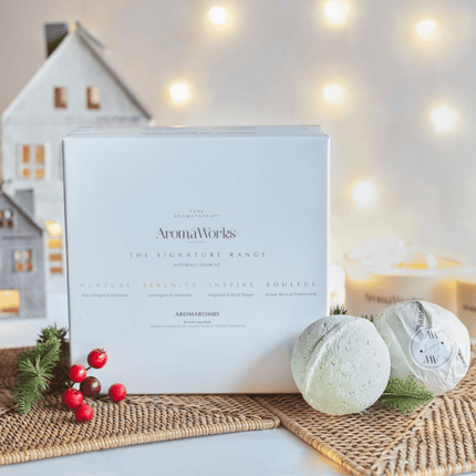 AromaWorks Quad Box Aromabomb Bath Bombs - Box of 4