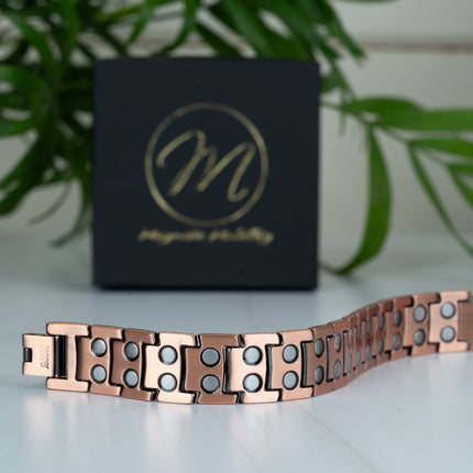 Ashe Copper Magnetic Bracelet - Double Strength