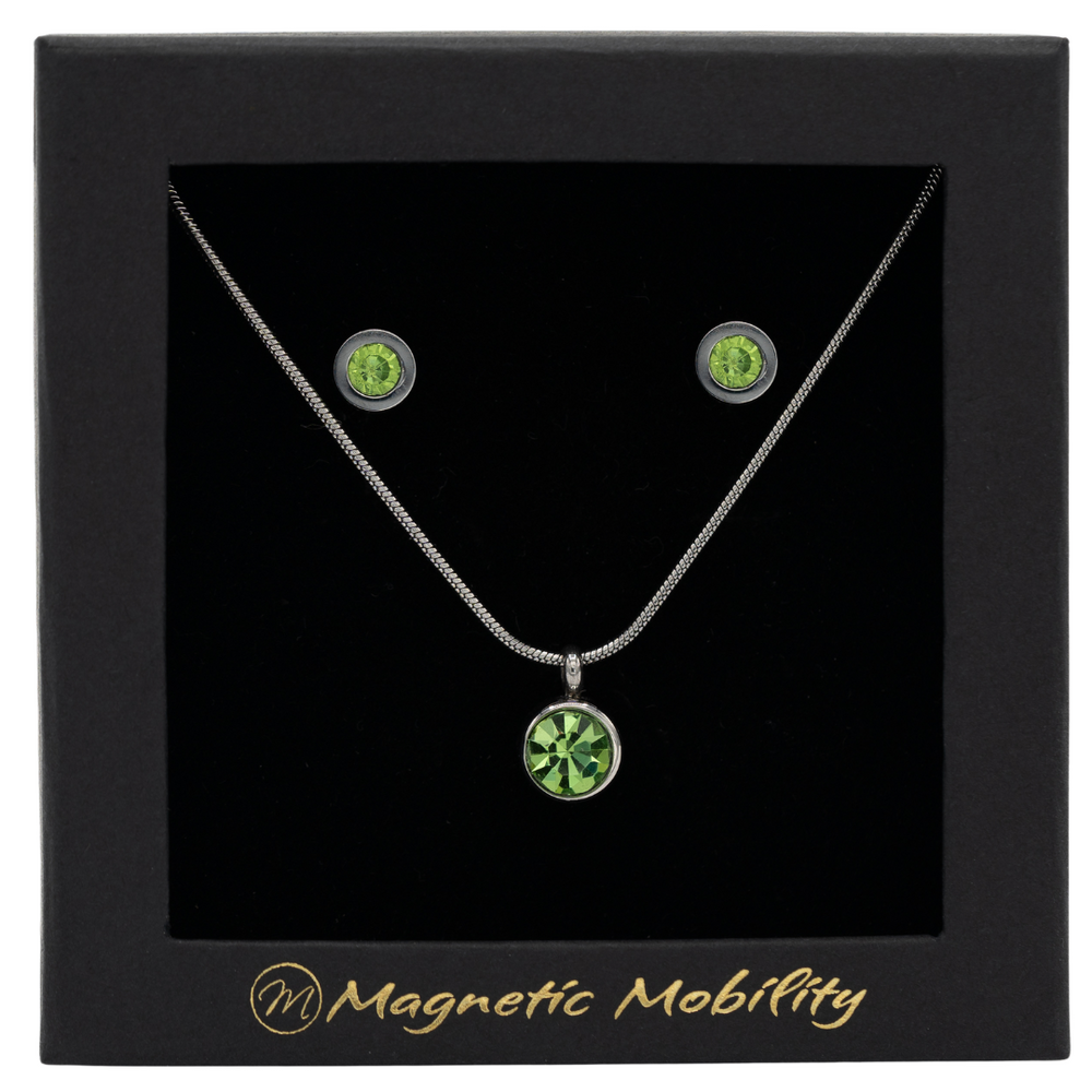 
                  
                    Load image into Gallery viewer, Magnetic Birthstone Gift Set - Earrings and Necklace | Magnetic Mobility
                  
                