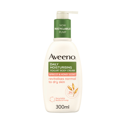 Aveeno Daily Moisturising Yogurt Body Cream - Apricot & Honey Scented
