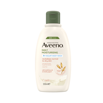 Aveeno Daily Moisturising Yogurt Body Wash - Apricot & Honey Scented