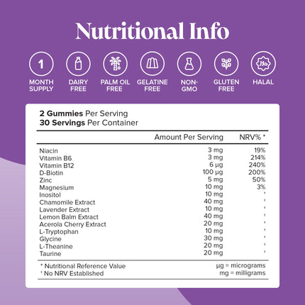Novomins Night Time Gummies (5HTP Free)