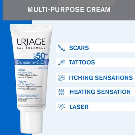 Uriage Bariederm Cica-Cream SPF50+ 40ml
