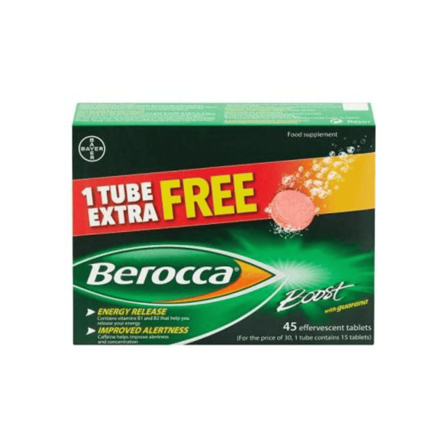 Berocca Boost Effervescent Tabs 30s +50% Extra Free
