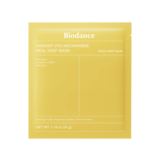 BIODANCE Radiant Vita Niacinamide Real Deep Mask 1pc