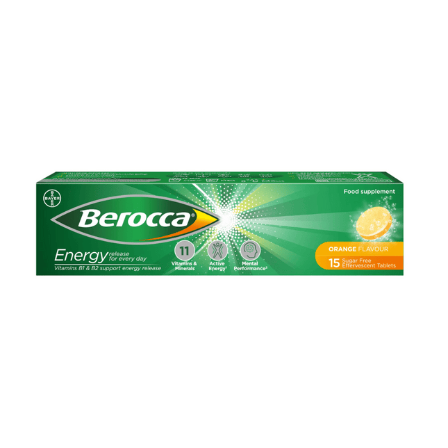 Berocca Orange Effervescent Tablets 15s