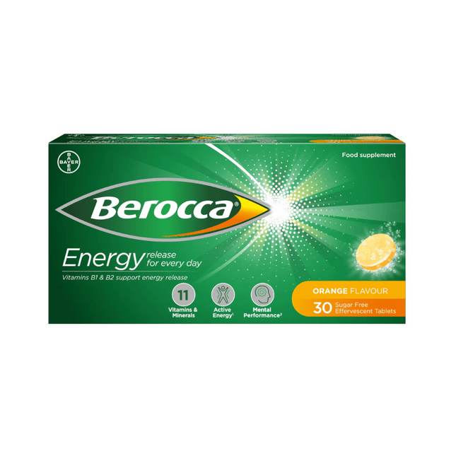 Berocca Orange Effervescent Tablets 30s