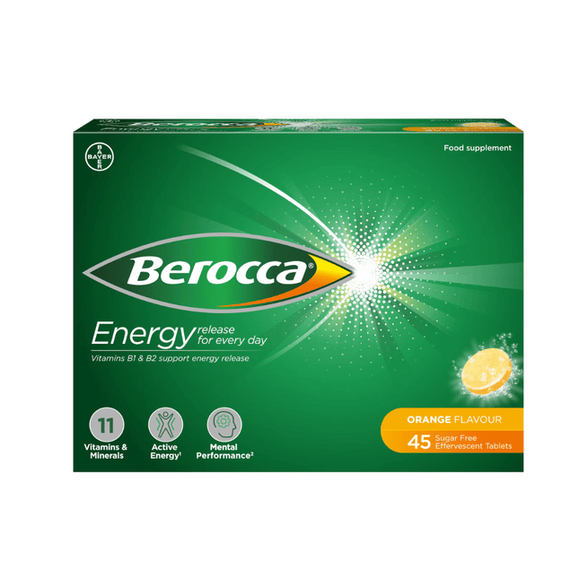 Berocca Orange Effervescent Tablets 45s