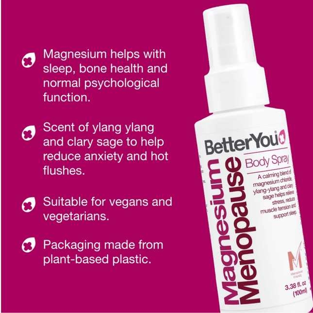 Better You Magnesium Menopause Body Spray 100ml