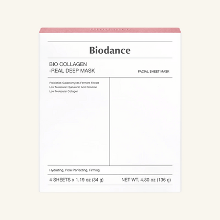 Biodance Bio Collagen Real Deep Mask 4x34g