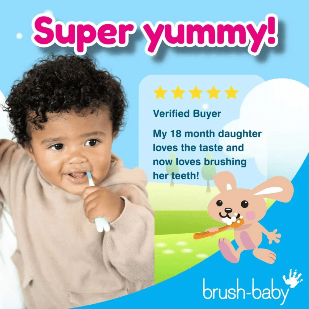 
                  
                    Load image into Gallery viewer, Brush-Baby Applemint Baby Toothpaste (0-3 years)
                  
                