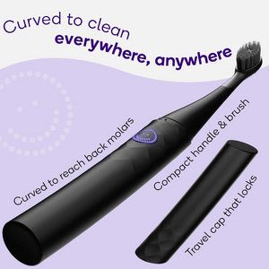 
                  
                    Load image into Gallery viewer, Burst Curve Sonic Toothbrush - Black
                  
                