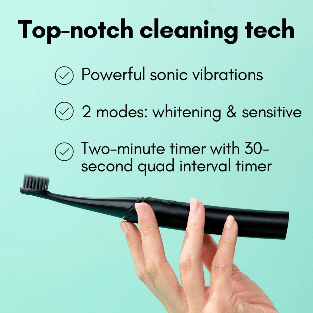 
                  
                    Load image into Gallery viewer, Burst Curve Sonic Toothbrush - Black
                  
                