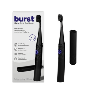 
                  
                    Load image into Gallery viewer, Burst Curve Sonic Toothbrush - Black
                  
                