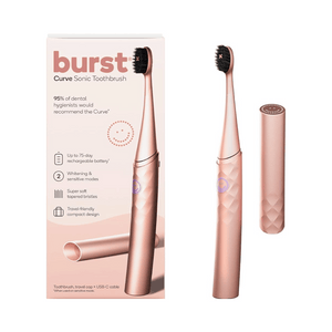 
                  
                    Load image into Gallery viewer, Burst Curve Sonic Toothbrush - Rose Gold
                  
                