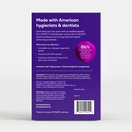 Burst Non-Slip Whitening Strips (PAP)