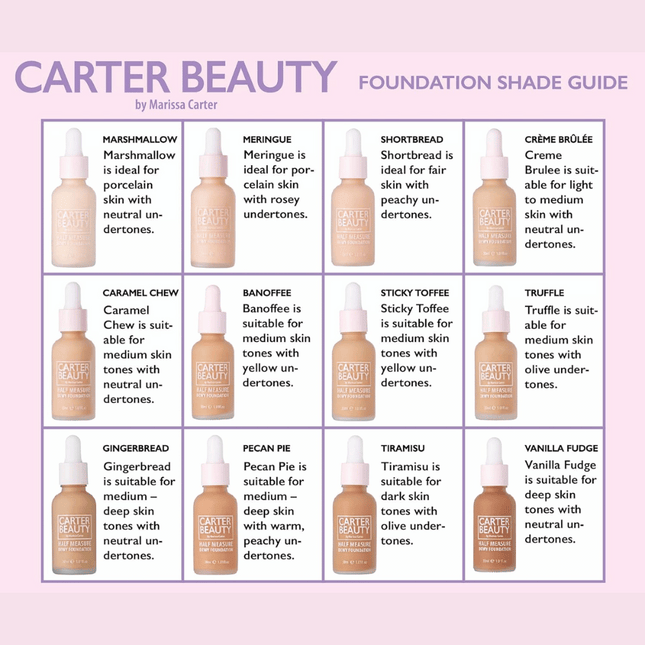 Carter Beauty Half Measure Dewy Foundation - Tiramisu