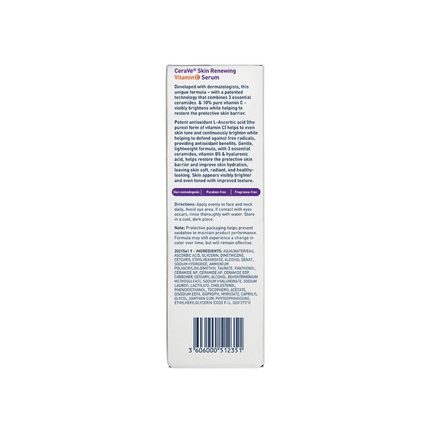 CeraVe Skin Renewing 10% Pure Vitamin C Serum 30ml