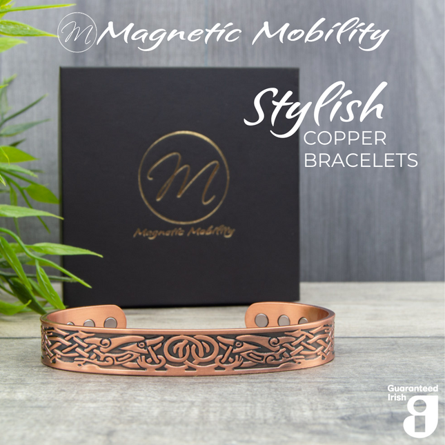 Copper Bracelet: Clover | Magnetic Mobility
