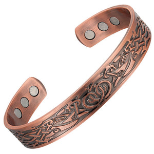 
                  
                    Load image into Gallery viewer, Copper Bracelet: Clover | Magnetic Mobility
                  
                