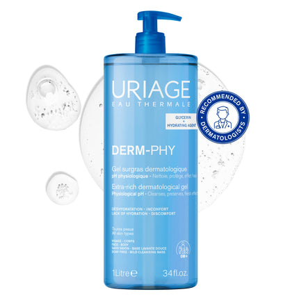 Uriage Derm-Phy Extra-Rich Dermatological Gel 1L