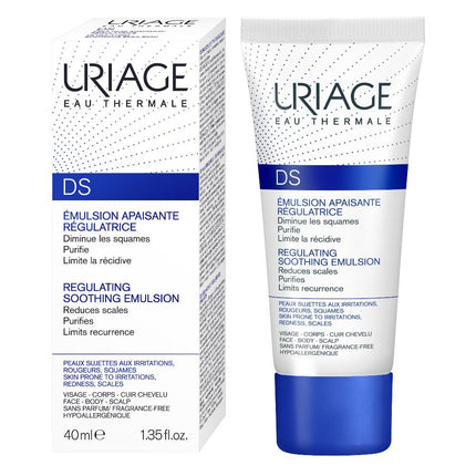 Uriage D.S. Regulating Emulsion, Irritation, Redness, Scales 40ml